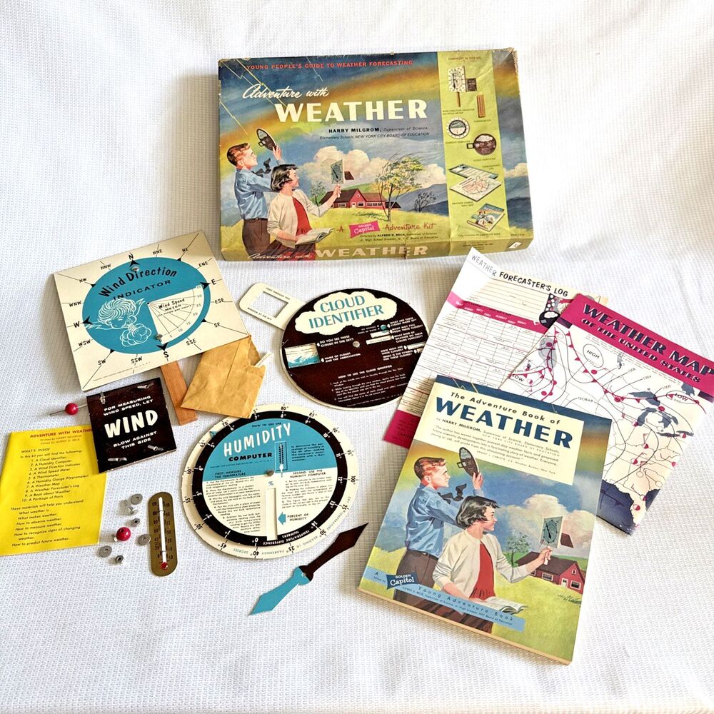 Vintage 1959 Adventure with Weather Kit, Capitol Publishing, Golden Press